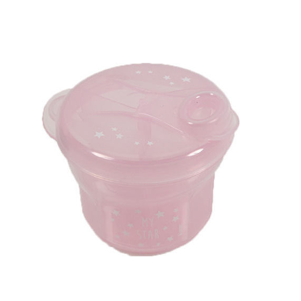  Δοχείο-μπωλ για γάλα σκόνη ροζ Minene