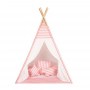 Η παιδική σκηνή Teepee Pink Wave της Baby Adventure θα χαρίσει στα παιδιά σας έναν ευρύχωρο και άνετο χώρο για την ώρα του παιχνιδιού καθώς επίσης και ένα χώρο χαλάρωσης και ξεκούρασης κατά τον μεσημεριανό ύπνο. - Ευρύχωρος εσωτερικός χώρος. - Πλαϊνό παρ