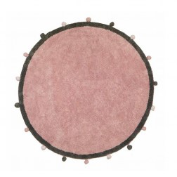  Πλενόμενο χαλί Baby Adventure Pink/grey 150cm, της εταιρίας Lapin House.  Είναι ένα μοναδικό χειροποίητο βαμβακερό χαλί, με υπέροχες λεπτομέρειες και απαλά χρώματα.  Πλύσιμο στο πλυντήριο, στους 30C με ήπιο απορρυπαντικό, χωρίς μαλακτικό/λευκαντικό.  Ιδ