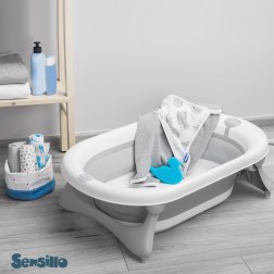 Η αναδιπλούμενη μπανιέρα  Sensillo είναι ιδανική για ταξίδια ή για γονείς που θέλουν να εξοικονομήσουν χώρο στο διαμέρισμα.