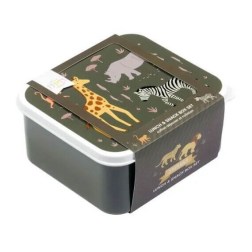 Εντυπωσιακό lunch box σετ της Little Lovely Company με trendy σχέδιο.