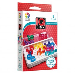 Επιτραπέζιο IQ Link (120 challenges)! από τη Smart Games  Εξασκήστε το μυαλό σας με το διασκεδαστικό παιχνίδι λογικής ''IQ Twist'' Περιστρέψτε τα κομμάτια επάνω στο ταμπλό προς την σωστή κατεύθυνση , έτσι ώστε να εφάπτονται μεταξύ τους ό