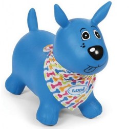 Φουσκωτό σκυλάκι χοπ χοπ μπλε! από την εταιρία LUDI  Το φουσκωτό σκυλάκι της εταιρίας Ludi θα γίνει το καινούργιο κατοικίδιο των μικρών μας φίλων! Καθώς το παιδί μεγαλώνει θα παίζει με διαφορετικούς τρόπους το παιχνίδι και θα ανακαλύπτει καινούργιες