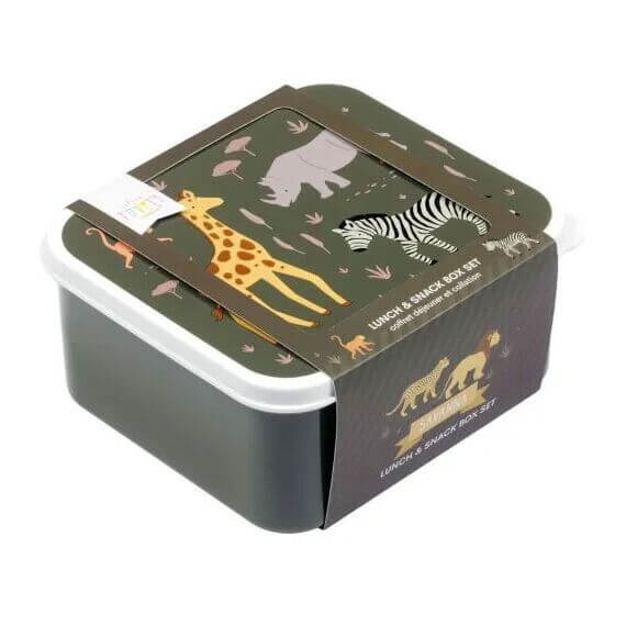 Εντυπωσιακό lunch box σετ της Little Lovely Company με trendy σχέδιο.